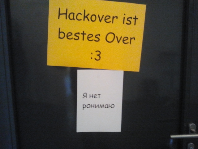 Hackover ist bestes Over!